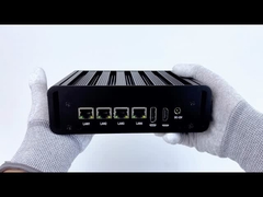 インテル N100 4 LAN デュアル COM インダストリアル ミニファンレス PC WIFI DDR4 16G RAM Windows Linux