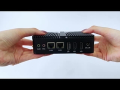 Intel Celeron J6412 プロセッサ DDR4 16GB RAM と 2 HD インダストリアルファンレス PC