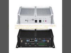 ファンレス産業用 PC 3G 4G デュアル LAN デュアル COM