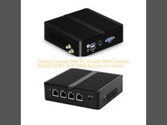 ファンレス ミニ PC ルーター 安全なネットワーク速度