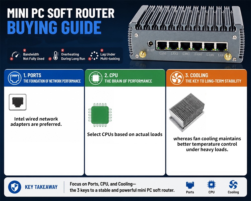 最新の企業ブログについて ミニ PC ソフト ルーター購入ガイド ネットワーク ポートの選択方法 CPU と冷却、実際のテスト データ