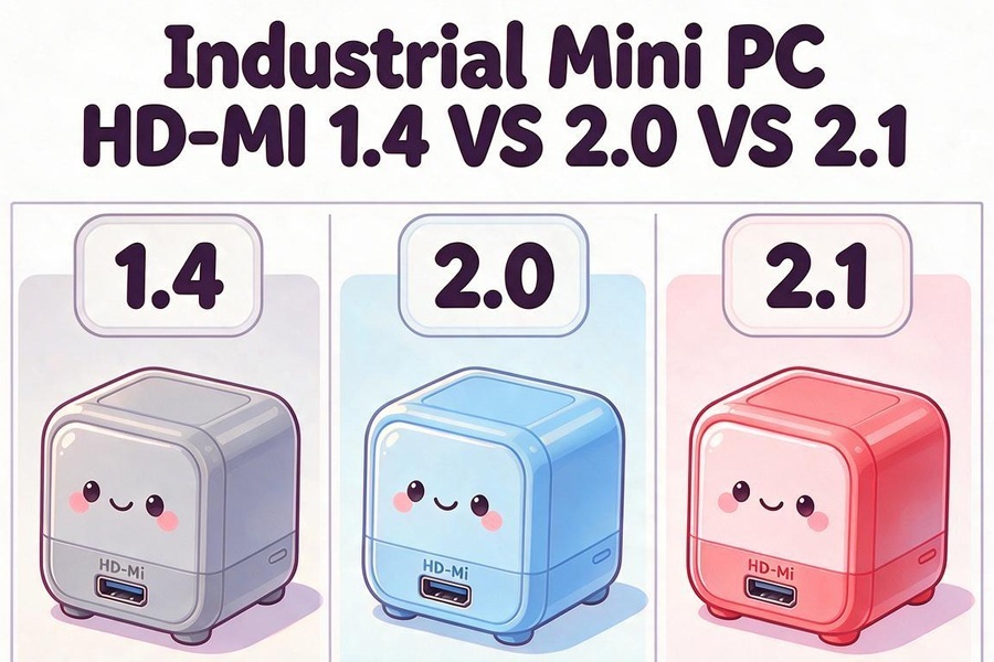 最新の企業ブログについて Industrial Mini PC HD-MI 1.4 VS 2.0 VS 2.1: Display Interface Comparison for 4K 8K Industrial Monitoring