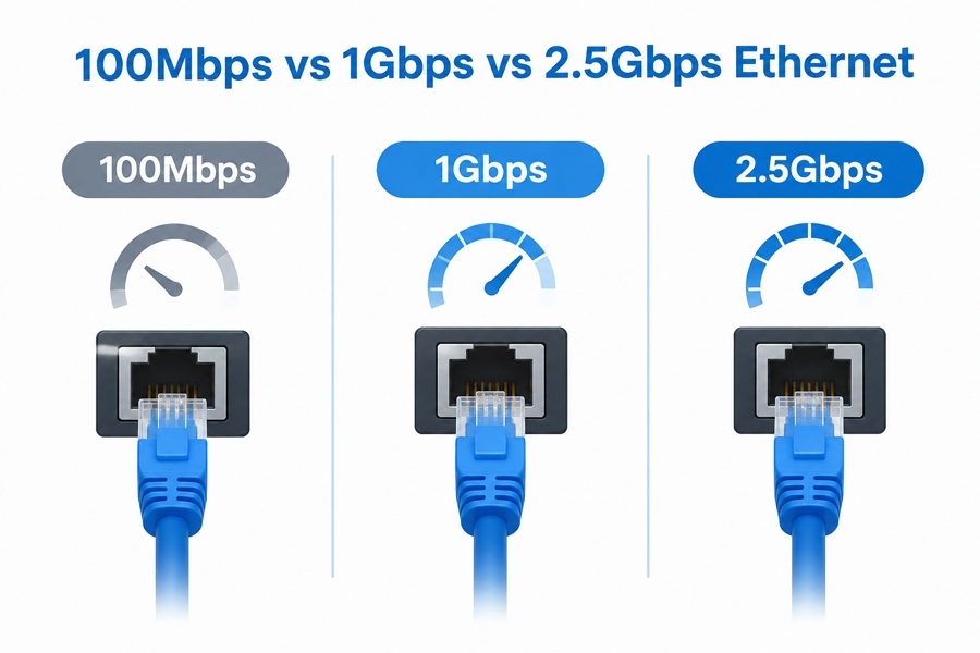 最新の企業ブログについて 100Mbps vs 1Gbps vs 2.5Gbps イーサネット:産業用PCネットワークのスピードが遅延にどのように影響するか