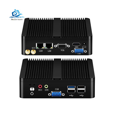 購入 産業用PC ファンレスミニコンピュータ Windows 10/Linuxサポート コンパクトアルミシェルデザイン 133mm*125mm*40mm オンライン製造