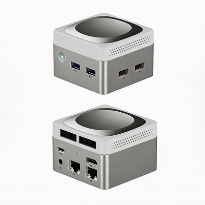 買う インテル N100 ミニキューブコンピュータ LPDDR5 デュアル ギガビット イーサネット RJ45 ミニPC オンライン製造