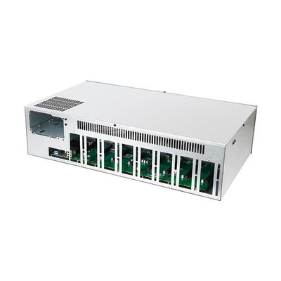 8 GPU マイニングリグ スロット メインフレーム 高電源と4つの冷却扇