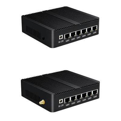 6 ギガビット イーサネット RJ45 J1900 ファイアウォール ルーター Ubuntu デスクトップ ルーター WiFi