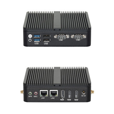 インテル N100 インダストリアル ファンレス PC ブラック・シャシー 工業用 トリプル・ディスプレイ・ポート