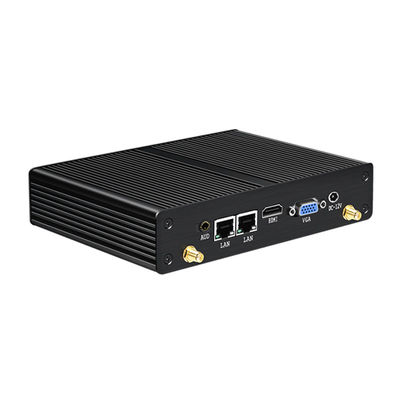 インテル ペンティウム ファンレス インダストリアル PC ブラック・シャシー mSATA SSD ストレージ HDMI