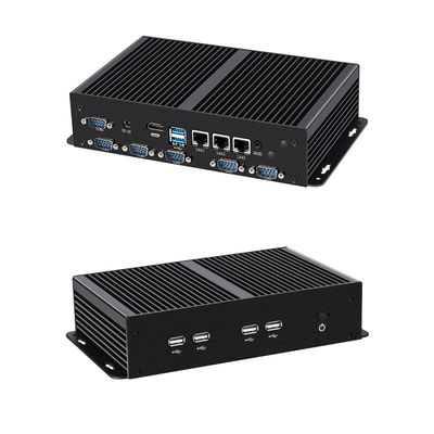 インテルセレロン ファンのないインダストリアルミニデスクトップPC アルミ製のシャシーWiFi