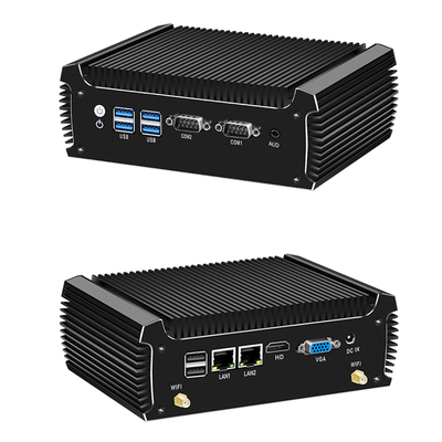 Intel Core i3 7100U ミニPC ファンレス産業用PC 16 GB、2 LAN、2 COM