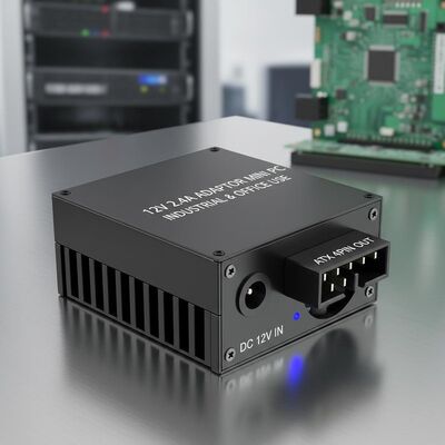 12V 2.4A アダプタ ミニPC 扇風機1DC 12V 4Pin ATX電源 工業自動化やオフィスに最適