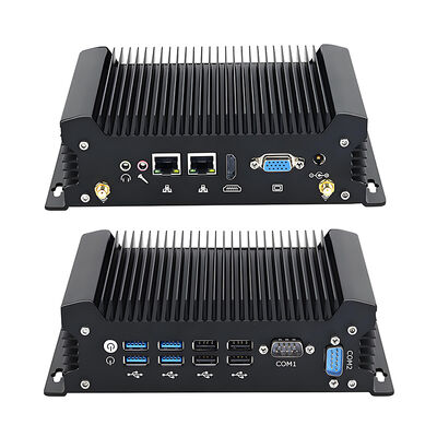 産業用ファンレス PC Intel Core I5 10310U プロセッサ 2 GbE RJ45 Realtek 8111H LAN 2 DB9 COM Win10 WES10 LINUX MINI コンピュータ